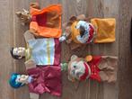 Poppenkast poppen 5 stuks, Ophalen of Verzenden, Zo goed als nieuw, Overige typen