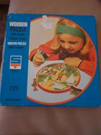 Legpuzzel hout rond Roodkapje VINTAGE, Ophalen of Verzenden, Zo goed als nieuw
