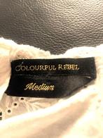 Topje  van Colourful Rebel ( CR ), Maat 38/40 (M), Wit, Colourful Rebel, Ophalen of Verzenden
