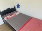 Vintage bed zwart, Ophalen, 85 tot 100 cm, Gebruikt, Lattenbodem