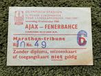 Ticket Ajax - Fenerbache 1968, Ophalen of Verzenden, Gebruikt, Ajax, Overige typen
