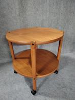 Ronde teak tafel, Gebruikt, C, 75 tot 100 cm, Ophalen of Verzenden