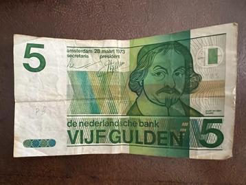 5 GULDEN BILJETTEN beschikbaar voor biedingen