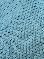 Gehaakte woondeken blauw 135x135, Ophalen, Nieuw