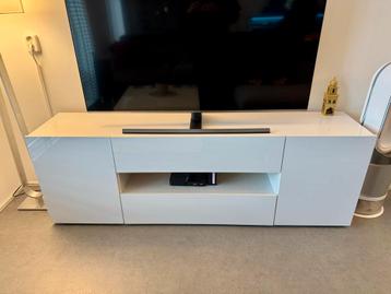 Hoogglans Wit TV Meubel - 180cm breed beschikbaar voor biedingen