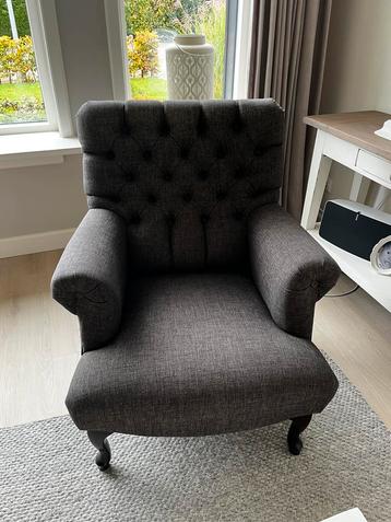 2 fauteuils antraciet (armstoel leunstoel stoel kamerstoel) beschikbaar voor biedingen