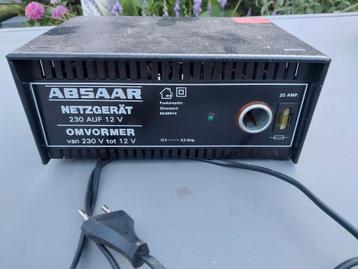 Absaar omvormer 230-12 volt beschikbaar voor biedingen