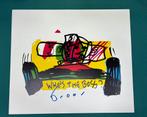 Herman Brood Who’s the Boss zeefdruk + certificaat + foto, Ophalen of Verzenden