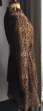 Leopard  print jurk doorzichtig NA-KD nieuw, Kleding | Dames, Jurken, Maat 38/40 (M), NA-KD, Bruin, Nieuw