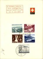 Zwitserland - PTT - Stempels - 1954, Postzegels en Munten, Brieven en Enveloppen | Buitenland, Ophalen of Verzenden, Briefkaart