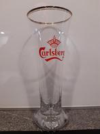 Unieke set (12 stuks)vintage Carlsberg bierglazen 20 cm hoog, Zo goed als nieuw, Ophalen