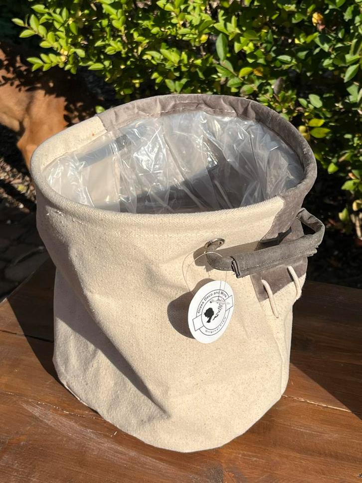 Mooie stoffen Mand/Pot voor Planten, Huis en Inrichting, Woonaccessoires | Vazen, Nieuw, Overige kleuren, Overige materialen, Ophalen of Verzenden