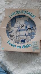 Ontbijtbordje Suske en Wiske, nr 3, blauw, Verzamelen, Ophalen of Verzenden, Zo goed als nieuw, Suske en Wiske