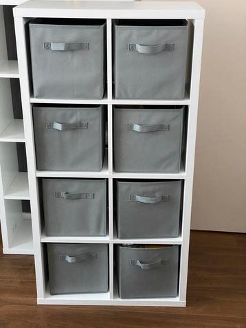 Ikea Flysta boekenkast x3 + opbergdozen x16 beschikbaar voor biedingen