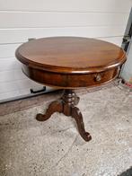 Mooi antiek eiken tafeltje met lade salontafel bijzettafel, Antiek en Kunst, Ophalen