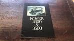 Rover 2600/3500 brochure, Ophalen of Verzenden, Zo goed als nieuw, Overige merken