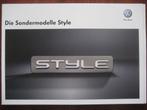 Volkswagen Die Sondermodelle Style (dec. 2010) + bijlage, Ophalen of Verzenden, Nieuw, Volkswagen