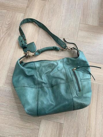 Fab. Luiertas. Echt leer. Groen. XL beschikbaar voor biedingen