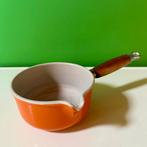 Vintage Le Creuset steelpan 14 cm, Gebruikt, Ophalen of Verzenden, Koekenpan of Braadpan, Gietijzer