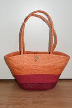 Leuke rieten strandtas / boodschappenmand tas shopper mand, Sieraden, Tassen en Uiterlijk, Tassen | Damestassen, Oranje, Shopper