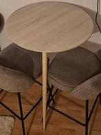 Fjôrd Plaza Bartafel Ø70cm Whitewash Eiken, Ophalen, 50 tot 100 cm, 50 tot 100 cm, Modern