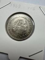 Nederland. Juliana. 1 Gulden 1969 vis - Sch. 1122-11, Postzegels en Munten, Munten | Nederland, Ophalen of Verzenden, Koningin Juliana