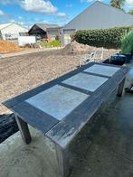 Hardhouten tuintafel 240 x 100, Tuin en Terras, Tuintafels, Gebruikt, Rechthoekig, Hout, Ophalen