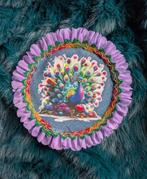 Decoratieve Applicatie 31cm met Pauw Carnaval, Ophalen of Verzenden, Nieuw