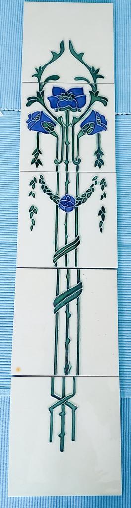 Jugendstil tegels tegeltableau beschikbaar voor biedingen