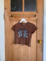 Bruin T-shirt met print - Ecrou maat S, Bruin, Ophalen of Verzenden, Zo goed als nieuw, Korte mouw