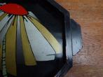 Art deco houten dienblad met bloem, Antiek en Kunst, Ophalen of Verzenden