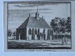 1743 - De Kerk van st Laurens - Gemeente middelburg, Antiek en Kunst, Kunst | Etsen en Gravures, Ophalen of Verzenden