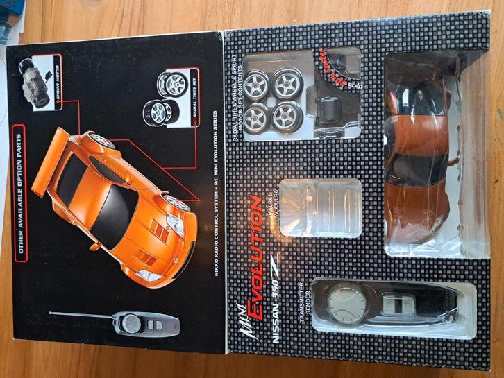 Nikko Nissan 350Z, compleet in doos, werkt deels, Hobby en Vrije tijd, Modelbouw | Radiografisch | Auto's, Gebruikt, Auto onroad