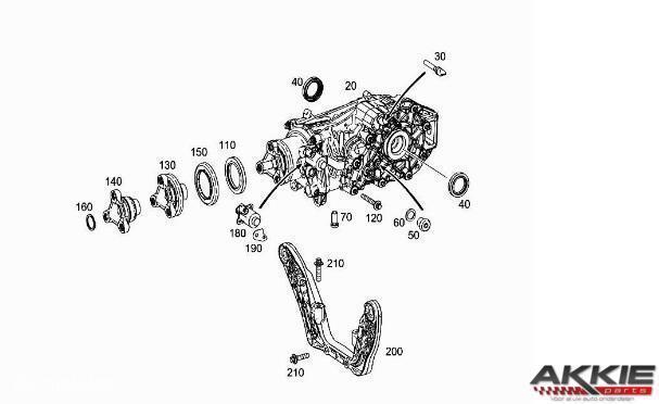 Mercedes A -klasse Differentieel 4-matic A176 A1763501900, Auto-onderdelen, Transmissie en Toebehoren, Gebruikt, Ophalen of Verzenden