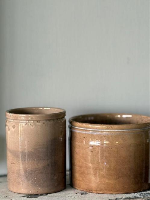 Beboterde potten, Antiek en Kunst, Antiek | Servies los, Ophalen of Verzenden
