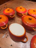 Kleine Oven Ragout Schaaltjes - Le Creuset Stijl, Ophalen of Verzenden, Gebruikt, Gietijzer, Overige typen