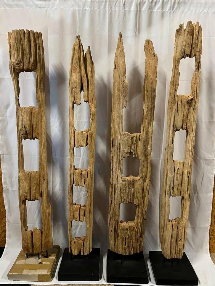 Huis palen uit Thailand 1,5 m, Antiek en Kunst, Kunst | Beelden en Houtsnijwerken, Ophalen