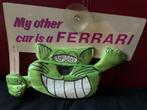 my other car is a Ferrari - plaksign - humor, Ophalen of Verzenden, Zo goed als nieuw, Auto's