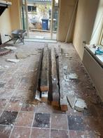 Eiken houten sier/constructie balken, Doe-het-zelf en Verbouw, Hout en Planken, Gebruikt, Grenen, Ophalen of Verzenden, Balk