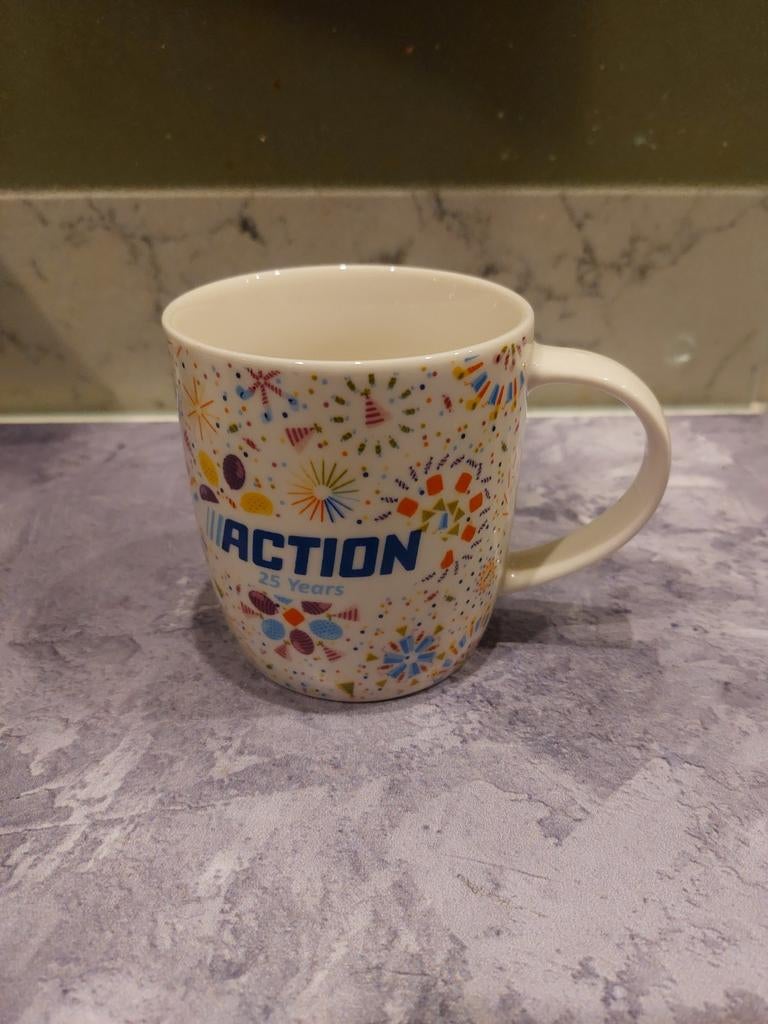 Action Jubileum Mok, Huis en Inrichting, Keuken | Keukenbenodigdheden, Zo goed als nieuw, Ophalen