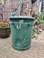 Zinken vuilnis Emmer prullenbak afvalbak Amsterdam, Ophalen, Gebruikt, Minder dan 50 cm