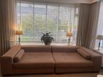 Bruine design bank gratis op te halen, Huis en Inrichting, 250 tot 300 cm, Gebruikt, 100 tot 125 cm, Ophalen of Verzenden