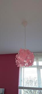 2x Roze Vlinderlamp, Kunststof, Ophalen of Verzenden, Zo goed als nieuw, Modern