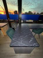 Complete Bureauset met Marmerlook en Steigerhout, Huis en Inrichting, Bureaus, Ophalen of Verzenden