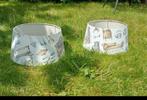 2 lampenkappen brocante Queen Anne style, Ophalen of Verzenden, Zo goed als nieuw, Rond, Minder dan 25 cm