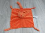 Knuffel knuffeldoekje Dikkie dik poes kat Oranje L499, Ophalen of Verzenden, Zo goed als nieuw, Beer