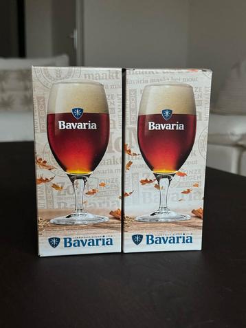 NIEUW 2x Bavaria Bokbier Glazen beschikbaar voor biedingen