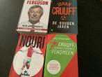 Voetbalboeken: Cruijff, Nouri, Ferguson - 4 stuks, Boeken, Ophalen of Verzenden, Gelezen, Balsport