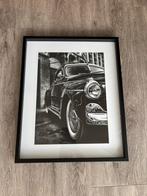 Unieke ingelijste zwart-wit foto van klassieke oldtimer, Ophalen, Zo goed als nieuw, Minder dan 50 cm, Minder dan 50 cm