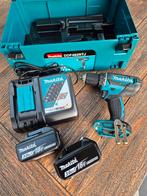 Makita schroefboormachine incl 2x3.0ah accu's + lader, Ophalen of Verzenden, Boor- en Schroefmachine